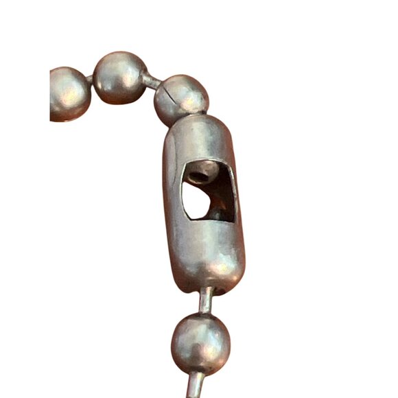 Ball Chain Pendant Necklace Circle Maltese Cross Pendant Unisex 19" Chain - Picture 5 of 5